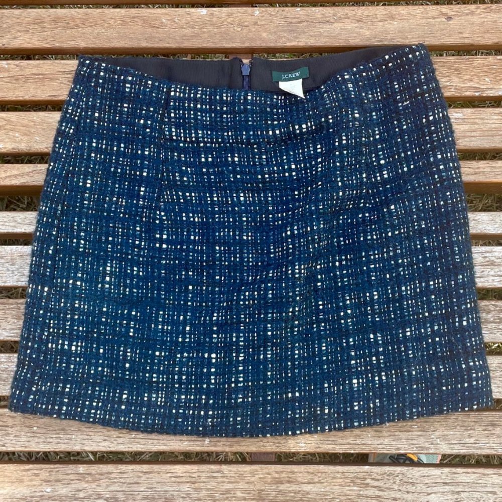 J. Crew Wool Mini Skirt